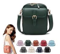 Pjjrdh 2025 New Crossbody Leather Bag,urvashi Crossbody Leather Bag,upgrade Vintage Anti-theft Handbags and Purses,Leather Cross Body Bags for Women,with Built In Wallet, With 10 Card Slots-E