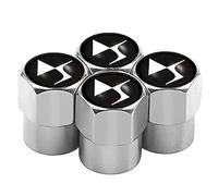 PjjxQf 4 Piece Voiture Capuchon de Valve pour Citroen DS 2 3 4 5 6 7 DS2 DS3 DS4 DS5 DS6 DS7,Valve Bouchons Tige,Couvercles Tige,Valve Pneu Couvre,Antipoussière Décoration Accessoires,D