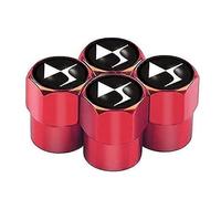 PjjxQf 4 Piece Voiture Capuchon de Valve pour Citroen DS 2 3 4 5 6 7 DS2 DS3 DS4 DS5 DS6 DS7,Valve Bouchons Tige,Couvercles Tige,Valve Pneu Couvre,Antipoussière Décoration Accessoires,E