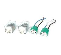 PJJYSVZP Lot de 2 Relais de Clignotant électronique à 3 Broches for éclairage LED de Voiture avec Prise DC 12 V 130 W