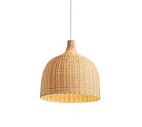 PJKDDM Lustre E27 De Style Pastoral Rétro, Lampe À Suspension Encastrée, Abat-Jour en Bambou, Lampe À Suspension en Bambou Naturel, Luminaire pour Café, Décoration De Maison De Thé