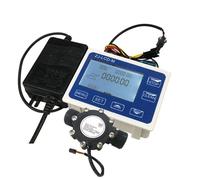 PJKTBEYI Contrôleur quantitatif de débit d'affichage numérique DN25 Capteur de débit d'eau Électrovanne Utilisé for contrôler et Afficher Le débit de Liquide(U.S)