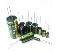 PJLANG Condensateur aluminium haute fréquence à faible ESR 35 V, 50 V, 63 V, 80 V, 100 V, 160 V, 200 V, 250 V 1 UF, 2,2 UF, 4,7 UF, 10 UF, 22 UF, 47 UF, 68 UF, 100 UF(100V68UF 10X13 10PCS)