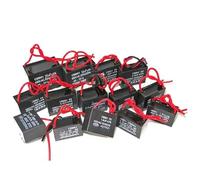 PJLANG Lot de 20 condensateurs de démarrage for ventilateur CA CBB61, 450 V, 1 UF, 1,2 UF, 1,5 UF, 2 UF, 2,5 UF, 3 UF, 3,5 UF, 4 UF(CBB61 6UF)