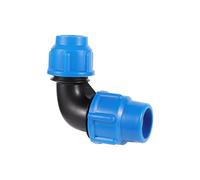 PJQUEKAIPJ Connecteur Rapide de Tuyau d'eau PE 25-20/32-25mm, coude à 90 ° réduisant Le Joint Rapide, raccord de Tuyau en PVC PE, Fournitures d'irrigation(20x25mm)