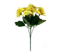 PJQUEKAIPJ Presque Naturel Bouquet de pensées artificielles en Plastique de 30 cm for décoration de Maison, de Chambre, de Jardin, de Mariage Fleurs artificielles(C)