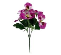 PJQUEKAIPJ Presque Naturel Bouquet de pensées artificielles en Plastique de 30 cm for décoration de Maison, de Chambre, de Jardin, de Mariage Fleurs artificielles(E)