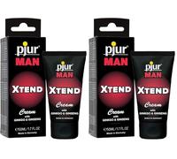 pjur MAN XTEND Cream - Crème pour érection pour les hommes qui en veulent plus - Aux extraits de ginkgo et de ginseng - Pack de 1 (1 x 50 ml) (Lot de 2)