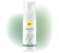 pjur ORGANIC Fresh (150ml) - Mousse nettoyante intime - Utilisation facile sans eau - Sans parfum