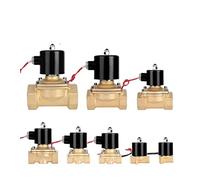 PJVPEJOD 1/4 Quot; 3/8 Quot; 1/2 Quot; 3/4 Quot; 1 Quot; 2quot; Électrovanne électrique en Laiton DC12V DC24V AC220V 110V, électrovanne normalement fermée for Eau, Huile et Air, 1 pièce(24V,DN8)