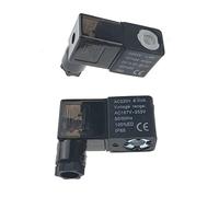 PJVPEJOD Bobine d'électrovanne AC220V 4v310-10, tête de Valve 4v210-08 en cuivre Pur 4v410 avec Lampe DC24V 1 pièce(AC110V)