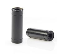 PJVPEJOD Roulement linéaire LM8UU/LM8LUU, Bague de Tige chromée Noire for Mise à Niveau l'imprimante 3D The 100(LM8-LUU)