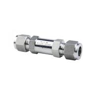 PJVPEJOD Valve de trempe for Pare-Flammes en Acier Inoxydable 304 316, 3-32mm, 1/8 "-1", Union de Compression(6,304)