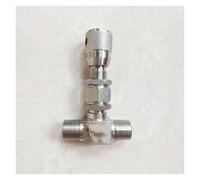 PJVPEJOD Vanne à Aiguille d'arrêt en Acier Inoxydable 1/8, 1/8 ", 1/4", 3/8 ", 1/2", BSP NPT, cloison mâle, Micro régulation de débit, 304(Bspp,1/8 inch)