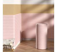 PJWDMWA Panneaux Muraux Adhésifs en Mousse Protection NBR Anti-Collision, À Poser sur Une Tête de Lit ou Un Tatami, for Chambre, Meubles(Pink,2m/6.56ft)