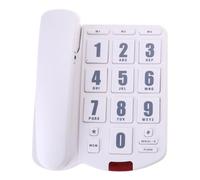 PK3000 Téléphone fixe filaire de bureau avec de grands boutons de mémoire de rappel fort pour les personnes âgées fixe fixe gros bouton amplifié avec téléphone fort pour les personnes âgées et les
