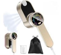 PKBD Defroisseur Fer à Repasser de Voyage Mini Steamer Vetement Vapeur Fer à Repasser Vapeur Portable Led - 6 Modes Intelligents - Chauffage Express 9s - DéFroisseur 1200w Avec Sac de Rangement -Or