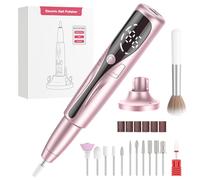 Machine à forage à ongles portable PKBD PROFESSIQUE POUR L'ACrylique et les ongles en gel, les fichiers à ongles électriques rechargeables réglés avec 11 bits, l'or rose