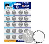 PKCELL 2450 Lot de 20 piles au lithium CR2450 3 V