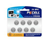 PKCELL CR 2450 Lot de 8 piles CR2450 (lot de 1)