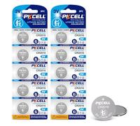 PKCELL Lot de 10 piles CR2016 CR 2016 au lithium 3 V