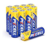 PKCELL Lot de 12 Piles AA Double A, 1,5 V Haute Performance en Carbone pour Bougies LED, Horloge, télécommandes, Lampes de Poche