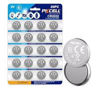 PKCELL Lot de 20 piles CR2032 DL2032 CR2032 au lithium 3 V