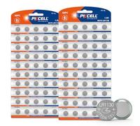 PKCELL LR1130 Piles Bouton Alcalines 1,5 V AG10 - Lot de 100