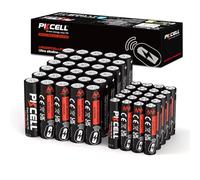 PKCELL Piles AA AAA Combo 1,5 V (durée de Vie de 10 Ans) 30 Piles Double A et 20 Piles Triple A pour claviers Montres Jouets télécommandes, 50 pièces