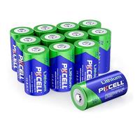 PKCELL Piles CR2 Lithium 3V 850 mAh, Remplace 1CR2, DLCR2, CR17355