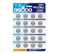 PKCELL Piles CR2032 Lithium Bouton 3V - Pièces 20 pour Télécommande & Clés