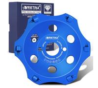 PKD Disque abrasif diamanté 125 x 22,23 mm, disque abrasif Turbo béton, 6 segments, disque de ponçage pour meuleuse d'angle, pour granit, pierre naturelle, pierre, maçonnerie, colle à carrelage, chape