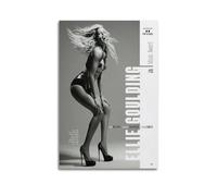 PKEUEHXTO Poster décoratif sur toile à suspendre pour couverture d'album de chanteur de musique célèbre Ellie Goulding - Décoration murale moderne pour chambre à coucher (50 x 75 cm)