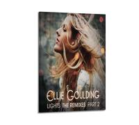PKEUEHXTO Poster décoratif sur toile à suspendre pour couverture d'album de chanteur de musique célèbre Ellie Goulding - Décoration murale moderne pour chambre à coucher - 60 x 90 cm