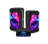 Système Sonorisation Pickering PKG2760, 2 enceintes 2 voies 30cm 12" avec Effets LED Ampli 2x760W Bluetooth USB Optique RADIO FM