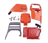 PKHDLYEU Kit de poignée de démarreur de Couvercle de Frein de chaîne de carénage de Cylindre for tronçonneuse 372 365 362 371 avec Support de Filtre à Air, démarreur de recul