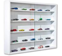 PKline Étagère Comit Wandschrannk 2 Portes Vitrées Blanc Armoire Murale Vitrine Étagère Murale Regal