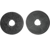 PKM 50053 Set de filtres à charbon CF 130 pour hotte aspirante 9038 B, 6090 H, UBH 6002-2 H, noir, 2 pièces (1 set)
