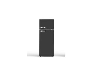 PKM GK210-2 LB Réfrigérateur-congélateur rétro | Capacité nette 206 l | 143 cm | Noir | Congélateur 36 l 4 étoiles | 40 dB | Autonome | Pieds réglables en hauteur