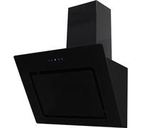 PKM Hotte aspirante avec aspiration périphérique Hotte de cuisine S7-60ABTH verre noir 60cm