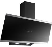 PKM Hotte aspirante Hotte murale métal verre S33-90A+BTH 90cm noir