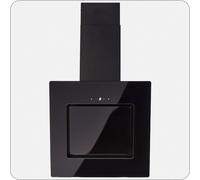 PKM Hotte de cuisine S26-50 BBTY - 50cm, noir, verre, LED, hotte aspirante