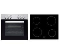 PKM Set de cuisinières électriques four recirculation vitrocéramique plaque de cuisson sans cadre