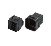 PKNVKZIDK 1 Set 16 Ways Car Headlight Housing Waterproof Connectors Auto Wire Harness Socket 6185-0510 6188-0353 6181-6457(Army Green)