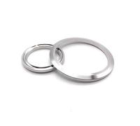 PKNVKZIDK 1pc 304SS 19mm x 50.5mm Three Clip Open End Cap Without Groove Quick Opening Blind Plate Pipe Fittings