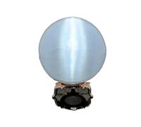 PKNVKZIDK 1pc 70-75mm Selenite Sphere Full Moon Goddess Psychic White Gypsum