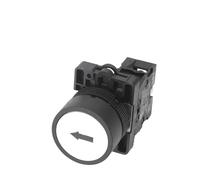 PKNVKZIDK 22mm XB2-EA Push Button Switch Start/Stop Black/White Arrow 10A/415V Self-Reset/Momentary Symbol Button Switch(NO)