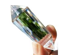 PKNVKZIDK 24Sided Clear Double Terminated Vogel Inspired Crystal Wand Ornaments (Size : 9-10cm)