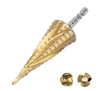 PKNVKZIDK 4-12 4-20 4-32mm HSS 4241 Impact Step Drill Bit Hole Saw 3-Flute with 1/4inch Hex Shank for Metal Wood 1Pcs(4-32mm) PKNVKZIDK