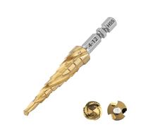 PKNVKZIDK 4-12 4-20 4-32mm HSS 4241 Impact Step Drill Bit Hole Saw 3-Flute with 1/4inch Hex Shank for Metal Wood 1Pcs(4-12mm) PKNVKZIDK